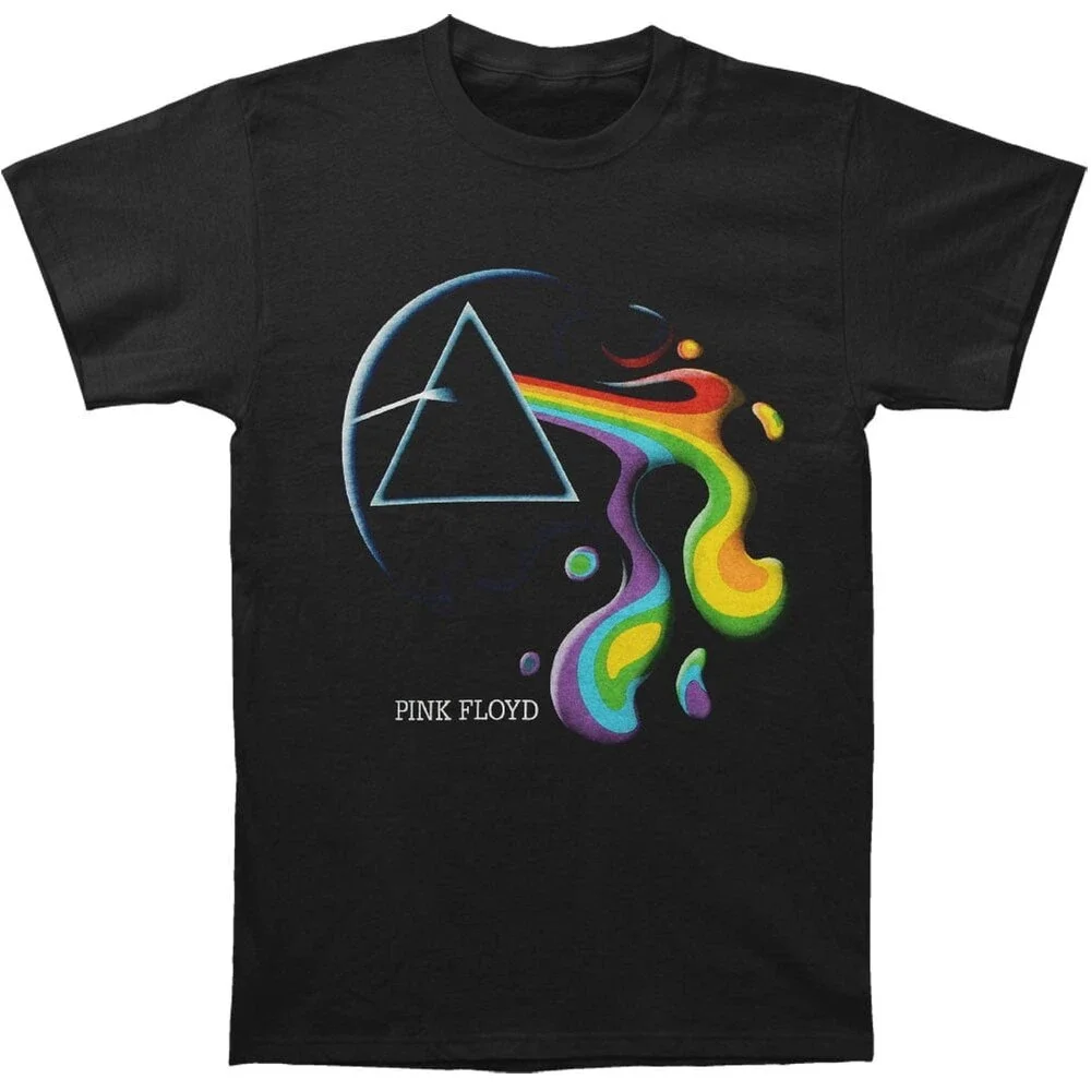 Pink Floyd Men's Melting Prism Slim Fit T-shirt Black Size Small
